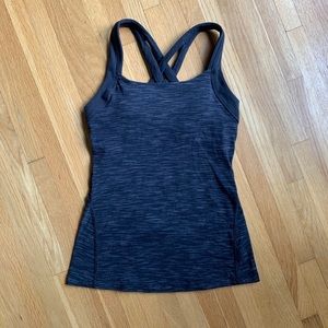 Lucy Fitness Fix Athletic Tank Heather Black XS